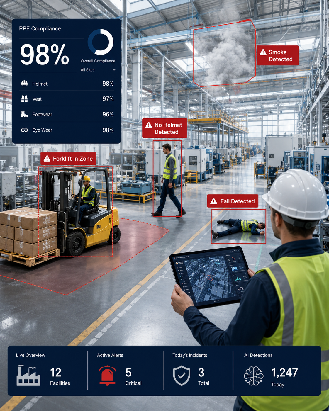 Industrial safety AI product